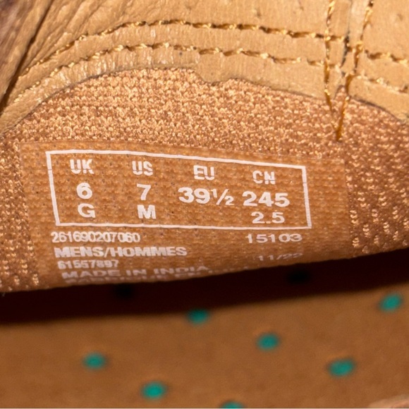 NEW Clarks Men\'s Un Hugh Step Slip on Oxford Shoes Brown Leather Size 7